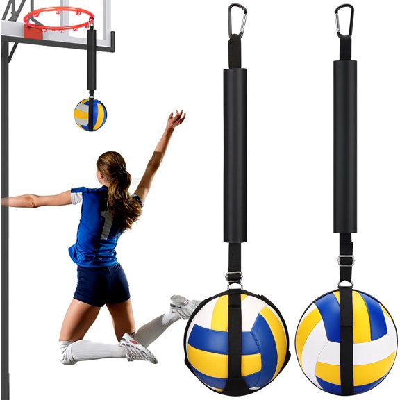 Volleyball Spike Trainer, Solo Serve Trainer Volleyball Attack Trainer, Volleyball Training Aids Volleyball Spike Training System Improves Serving, Jumping, Arm Swing Mechanics & Spiking Power