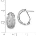 thumbnail image 2 of White Sterling Silver Earring Button Women'S Cubic Zirconia CZ Clear 20 mm 12, 2 of 2