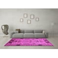 thumbnail image 3 of Ahgly Company Indoor Square Oriental Pink Traditional Area Rugs, 3' Square, 3 of 4