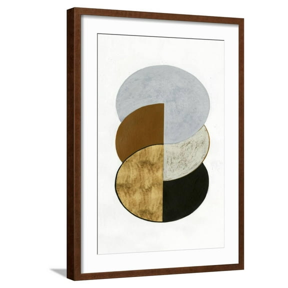 Art.com Stacked Coins II Art Print by Grace Popp, Brown Frame Wall Art, 21" x 29"