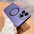 thumbnail image 4 of Compatible with iPhone 14 Pro Max Magnetic Case, Ultra Slim Frosted Hard PC Back with HD Camera Lens Cover Designed, Compatible with MagSafe for Men Women Girls - Purple, 4 of 6