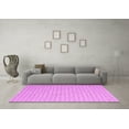 thumbnail image 3 of Ahgly Company Indoor Round Abstract Pink Contemporary Area Rugs, 5' Round, 3 of 4