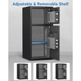 thumbnail image 4 of 6.0 Cuft Extra Large Home Safe Box Fireproof Waterproof, Fingerprint Safe, Home Security Safes Box with Adjustable Shelf & Deposit Slot, Money Safes with Backlit Keypad & Dual Alarm for Home Office, 4 of 14