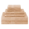 thumbnail image 2 of BNM Eco-Friendly Cotton Assorted Towel 6 Piece Set, Camel, 2 of 5