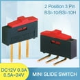 thumbnail image 6 of 5PCS Professional 2 Position 3 Pin Red Slide Switch 1P2T Toggle Switch BSI-10/BSI-10H BSI-10, 6 of 8