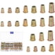 thumbnail image 1 of Whataatahia 125 piezas Tuercas de tornillo hexagonales de aleación de zinc Insertos roscados Kit surtido de herramientas para muebles de madera, 1 of 7