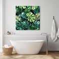 thumbnail image 3 of Palm Leaf Wall Art Painting on Canvas, Green Tropical Plant Summer Nature Scenery Canvas Art Home Prints Wall Art Framed Modern Artwork for Living Room Bedroom Wall Decor 20x20in, 3 of 9
