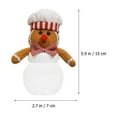 thumbnail image 2 of OULII 2Pcs Gingerbread Man Container Assorted Color Multipurpose Storage for Celebrations, 2 of 7