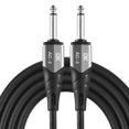 thumbnail image 1 of ikayaa DK Guitar Connecting Cable 3.0 Meters 10ft Instrument Cable Noise Reduction Audio Cable 6.35mm Male Jack Audio Cord for Electric Guitar Bass, 1 of 7