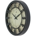 thumbnail image 5 of Infinity Instruments 3D Plastic 12" Indoor Wall Clock with 3D Numbers, Silent Movement, Black, 5 of 7