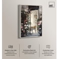 thumbnail image 2 of Elegant Flower Storefront Canvas Fashion Designer Wall Art by Art Remedy, Silver Frame, 16" x 24", 2 of 7