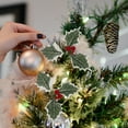 thumbnail image 4 of COSMOBETTY 10Ud Follaje Artificial De Hojas Para Adornos Navideños Resistente Para Colgar En Puerta Y Árbol, 4 of 6