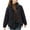 Black-02, variant on Ultrave Women's Winter Puffer Coat Lapel Zipper Casual Long Sleeve Warm Jackets