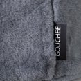 thumbnail image 2 of Gouchee Lapina Faux Fur Round Pouf, 2 of 4