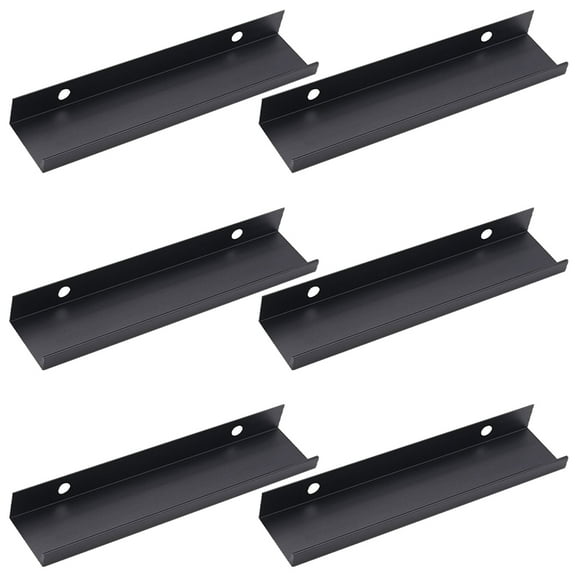 6 Pcs Drawer Pull Handles Cabinet Door Handle Desk Drawer Handles 10X3.1CM Black