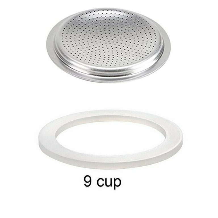  Replacement Gasket for Stovetop Espresso Coffee Makers, Food  Grade Silicone Coffee Maker Cups Replacements Packing 3 Gaskets Seals and 1  Filter for Coffee Pot Compatible with Moka Espresso(3 Cup): Home 