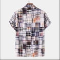thumbnail image 4 of M Y M Camisa Sobredimensionada Suelta Solapa Impresa Camisa Hawaiana, Camisas Hawaianas para Hombre, 4 of 5