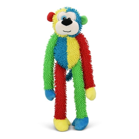 Vibrant Life Multicrew Monkey Plush Dog Toy, Six Squeakers, 18"