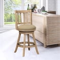 thumbnail image 2 of Pemberly Row 24" Wood Swivel Counter Stool in Drift Wire-Brush Natural, 2 of 4