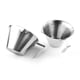thumbnail image 4 of Taza Medidora de Café de Acero Inoxidable | Taza Graduada para Extracción con Pico | Metal 304 | Escala Fácil de Leer | Mango Antideslizante | Duradera | 9.8x4.5x4cm | 1 Pieza | Blanca | Herramienta, 4 of 6