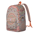 thumbnail image 2 of Boho Mandala Floral Backpack for Women Men, Lightweight Bookbag with Laptop Compartment, Durable College School Commute Work Travel, Gift Idea, 2 of 5
