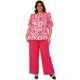thumbnail image 5 of Blusa sublimada en talla extra, modelo 1147 (Fiusha) fucsia 38 Roman Fashion Blusa extra 1147, 5 of 6