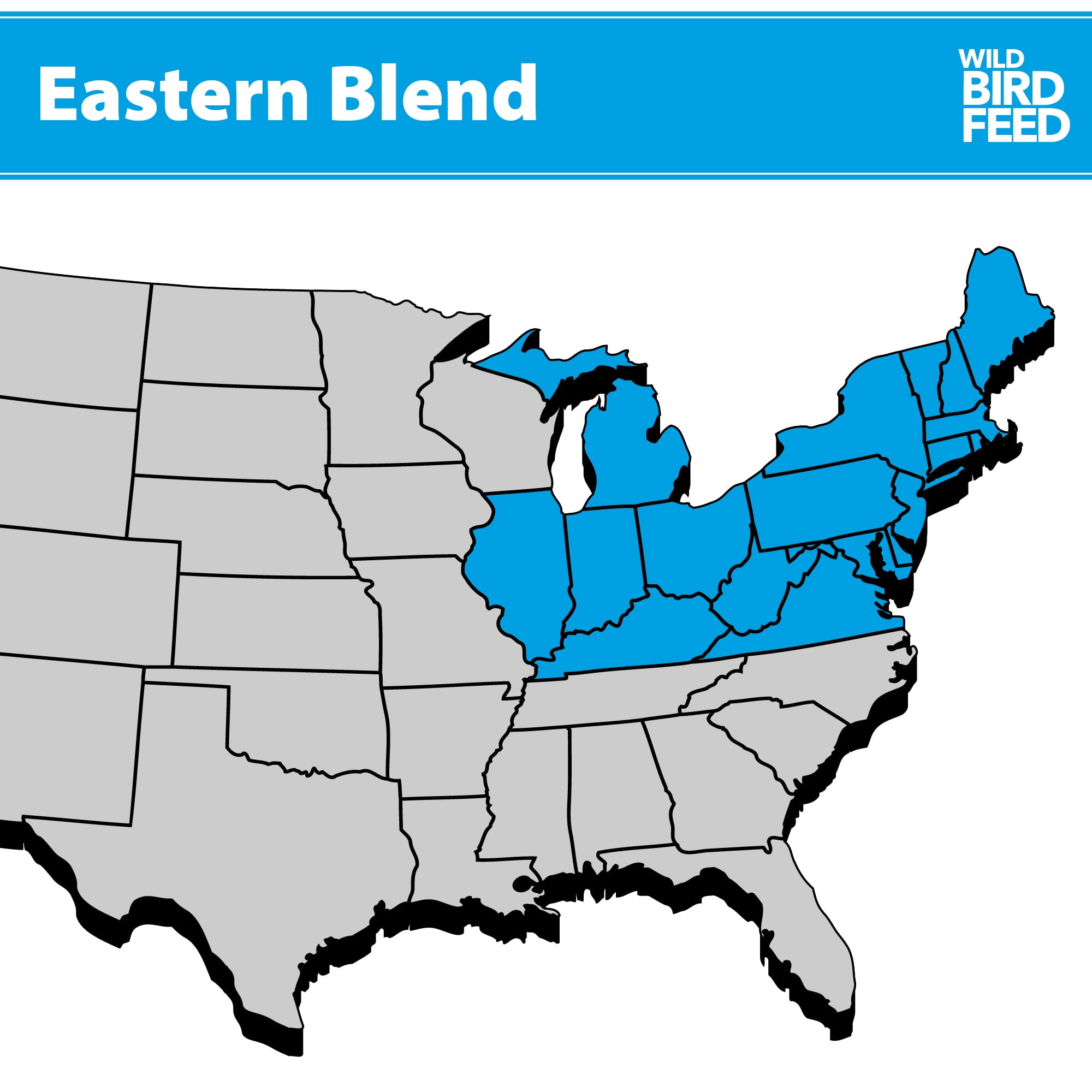 (3 pack) Eastern Regional Blend Wild Bird Food, Dry, 1 Count per Pack, 5 lb. Bag