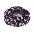 thumbnail image 4 of 2PCS Bath Cap Waterproof Butterfly Dots Double Layers Shower Cap Shower Hat, 4 of 10