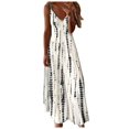 thumbnail image 2 of Robe Longue d'Été Boho de Plage Imprimée pour Femme en Dentelle à Épaules Dénudées, Robe Maxi Décontractée, 2 of 5
