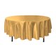 thumbnail image 1 of LA - Mantel redondo de satén de novia de 90 pulgadas, dorado LA Linen TCbridal90R_GoldB14, 1 of 1