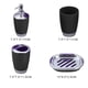 thumbnail image 2 of Bewildely Juego de accesorios de baño de 4 uds, plástico PP, 4 uds., taza para traje de baño, soporte para cepillo de dientes, Kit dispensador Juegos de accesorios de baño negro, 2 of 6