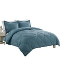 thumbnail image 4 of Lotus Home Stayclean Bacteria Reducing Diamond Stitch Comforter Mini Set, Smoke Blue, Full/Queen, 4 of 4