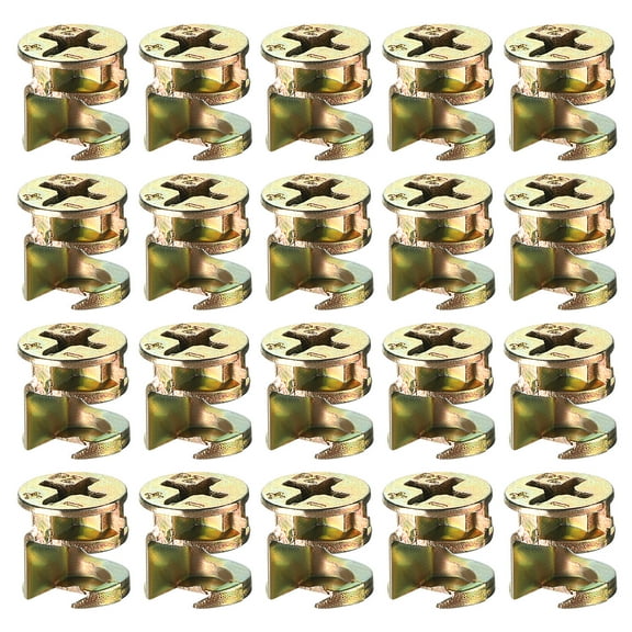 Uxcell Cam Lock Nut for Furniture, 20 Pack 9.35x9.6mm Joint Connector Locking Nuts Furniture Connecting Cam Fittings