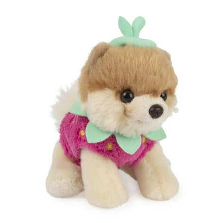 GUND Boo, The Worlds Cutest Dog Strawberry Plush Toy, Pomeranian Stuffed Animal for Ages 1 and Up, Spring Decor, 5