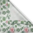 thumbnail image 3 of Ambesonne Plant Watercolor Kitchen Curtains, Cactus and Flowers, 55"x45", Reseda Green Pale Pink, 3 of 3