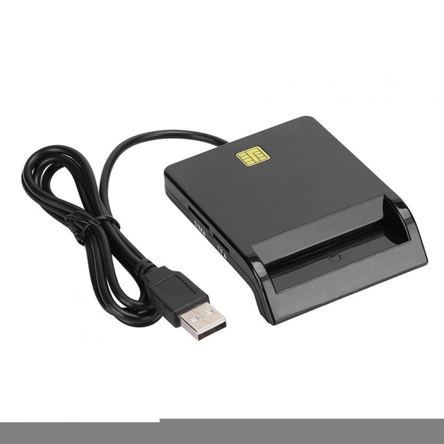Lector de tarjetas inteligentes negro para Windows 98/Me/2000/NT 4.0/XP/CE/Vista/7/8/8.1/10/Linux