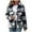 Dark Gray, variant on Womens Jackets Warm Winter Casual Button Down Stand Collar Long Sleeve Shaggy Outwear Coats Pink, S