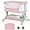 Pink, variant on OLAKIDS 3-in-1 Baby Bassinet, Bedside Sleeper with Comfy Mattress, Wheels, 6 Height Adjustable, Storage Basket, Travel Bag, Portable All Mesh Crib for Newborn Infant (Pink)