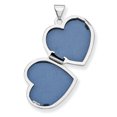 thumbnail image 2 of 14K White Gold Scrolled Love you always Heart Locket, 2 of 4