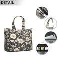 thumbnail image 3 of Flower Women's Large Weekend Travel Bag Moving Canvas Handbag Thick Double Layer Beach Weekend Travel Unisex Hospital Maternity Delivery with Toiletry Waterproof, 3 of 5