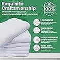 thumbnail image 3 of Towels N More 24 Pack 15X25 Hand Towels White Soft 100% Cotton Ring Spun Loops - Highly Absorbent and Quick Drying Premium Small Hand Towels Essentials - Ideal for Bathroom, Spa, and Gym, 3 of 5