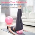 thumbnail image 2 of Small Exercise Ball, 9 Inch Mini Pilates Ball, Anti Burst and Slip Resistant Mini Yoga Ball for Stability, Fitness, Physical Therapy, Stretching & Core Strength Workout at Home Gym & Office, 2 of 7