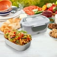 thumbnail image 4 of BotaniNest Chauffe-Repas Portable, Contenant Isolé Chauffant pour Repas, pour Voyage, Plein Air, Camping, Randonnée et Voyages, avec Contrôle de Température Réglable et Batterie Rechargeable, 4 of 5