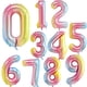 thumbnail image 1 of 40 pulgadas Gradiente Rosa Rojo Oro Plata Número grande Globos de aluminio 0 1 2 3 4 5 6 7 8 9 18 años Fiesta de cumpleaños Decoración de la boda Tan Jianjun  unisex, 1 of 2