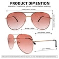thumbnail image 3 of Pack de 3 gafas de sol tipo aviador bifocales SOPHILY +3.0 UV400, 3 of 7