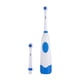 thumbnail image 2 of New Dental Clean Oral Hygiene Care Revolving Electric Toothbrush With 2Pcs Brush Heads Blue, 2 of 2