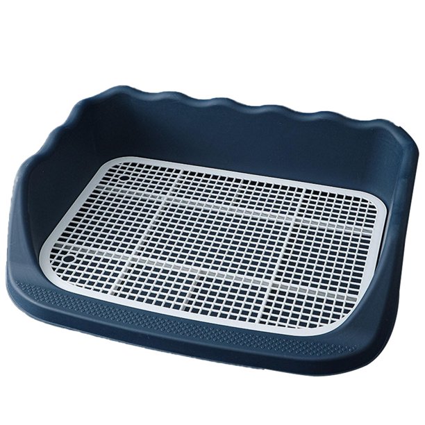 Indoor Dog Potty Reusable Dog Potty Tray with Protection Wall Dog