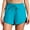 Blue, variant on Swim Shorts for Women 2-in-1 High Waisted Drawstring Side Split Bathing Suit Trunks with Zipped Pockets