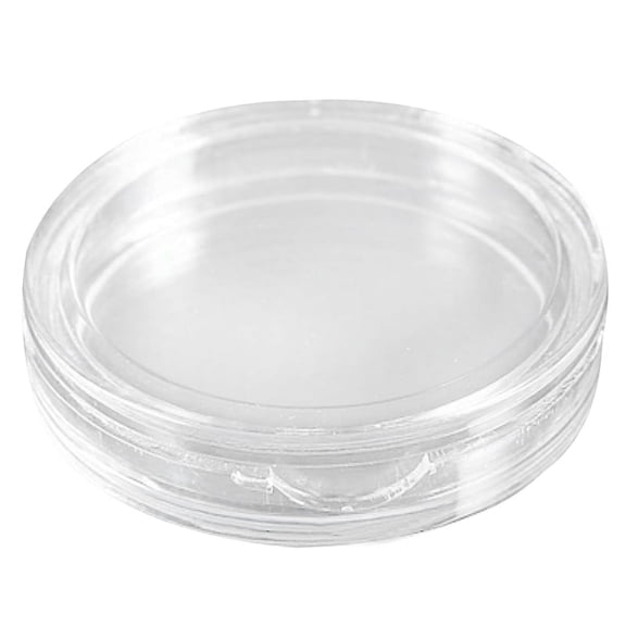 20 Pcs Transparent Plastic Small Round Box Coin Box, 10 Pcs 18mm & 10 Pcs 20Mm