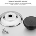 thumbnail image 1 of Stainless Steel Pot Lid With Knob Visible Pot Lid With Knob Soup Pots Cover Cookware Universal Top Kitchen Replacement Lids Parts 36cm, 1 of 9
